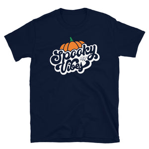 Acoustee Halloween Pumpkin Fall Season Spooky Vibes T-shirt